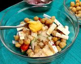 काबुली चना और पनीर सलाद (kabuli chana aur paneer salad recipe in Hindi) रेसिपी चरण 5 फोटो