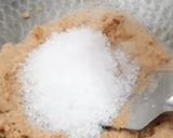 A picture of step 4 of Badam halva / sheera.