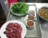 Hình bước làm 4 của món Bò nhúng mắm ruốc cay cay, Hà Hà