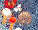 صورة لخطوة 1 من وصفة كيكة (تورتة) الشيكولاتة بصوص الفول السوداني