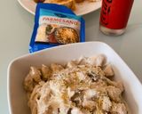 Foto del paso 6 de la receta: Pastas con pollo y champiñones