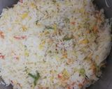 A picture of step 12 of Vegetables egg fried rice.