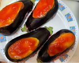 Foto del paso 3 de la receta Berenjenas rellenas de carne al horno