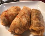 A picture of step 9 of Vegan Sarmale (stuffed cabbage leaves).