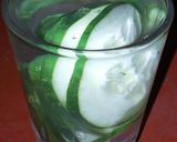 A picture of step 2 of Cucumber Water.