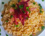 शेजवान फ्राइड राइस (Schezwan fried rice recipe in Hindi) रेसिपी चरण 4 फोटो