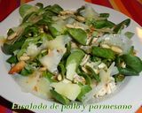 Foto del paso 6 de la receta Ensalada de canónigos con pollo y parmesano