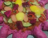 Foto langkah ke 8 dari resep Pizza Buah Naga.