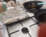 A picture of step 2 of Abluqs home roasts.