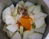 A picture of step 2 of Lauki Bhujiya/ Simple Lauki Sabzi without Masala.