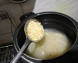 A picture of step 1 of Leftover kaddu ki sabzi moong dal khichdi.