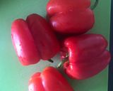 A picture of step 1 of Mouhammara (محمّرة) - Red pepper with walnut dip.