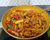 A picture of step 4 of Mixed Veg pickle.