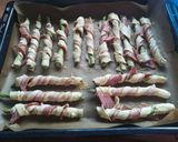 Foto del paso 2 de la receta: Espárragos con bacon y hojaldre