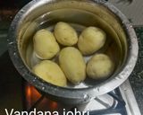 A picture of step 2 of पनीर स्टफ्ड आलू इन काजू ग्रेवी.