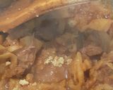 A picture of step 3 of Shaljum Gosht Turnip mutton.