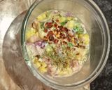 A picture of step 2 of Nachos Chaat.