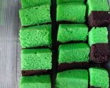 Foto langkah ke 7 dari resep Brownies coklat pandan.