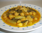 Foto del paso 13 de la receta: Garbanzos caldosos con pollo y acelgas