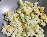 A picture of step 1 of Masala Cauliflower theme.