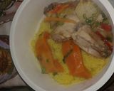 Foto del paso 8 de la receta: Pollo con verduras y arroz con azafrán