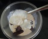 A picture of step 1 of Kaju truffle.