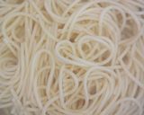 A picture of step 1 of Spicy Spaghetti.