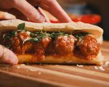 A picture of step 9 of A Serious Meatball Sub.