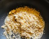 A picture of step 1 of Walnut Halwa.