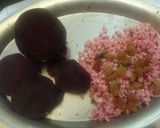 A picture of step 2 of Beetroot Paneer Stuffed Sagoo Bombs.
