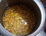 A picture of step 1 of Bhutte ki kees.