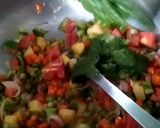 A picture of step 4 of Green Rice with Paneer and Vegetables in Creamy Cheesy Ragi Sauce.