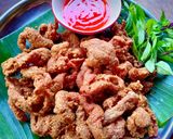รูปขั้นตอนการทำที่ 3 ของ หนังไก่ทอดกรอบ สูตรน้ำมันไม่กระเด็น