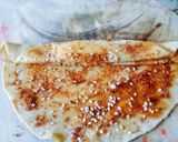 A picture of step 4 of Healthy tasty multigran Atta and mint leaves lachha paratha.