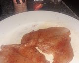 A picture of step 2 of Stuffed Chicken breast wrapped in Bacon.