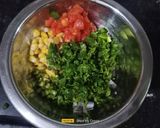 A picture of step 2 of Nachos Corn Chaat.