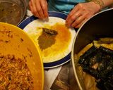 A picture of step 4 of Dolma (famous Iraqi recipe).