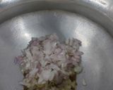 A picture of step 2 of Mung sprout and methi pulao.