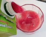 A picture of step 2 of Double melon juice.