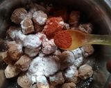 A picture of step 2 of Soyabean pakode.