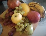 A picture of step 1 of Mixed fruit salad.