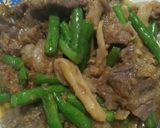 Foto langkah ke 6 dari resep Cah Buncis Jamur Daging Sapi ala DEBM.