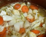 A picture of step 2 of Boiled Cabbage with Potatoes and Chorizo.