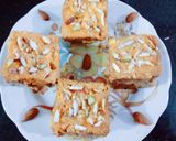 A picture of step 6 of New instant custard Malai cake for Holi festival.