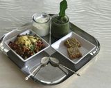 A picture of step 5 of Vagharelo Rotla (curried pearl millet roti).