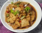 Foto langkah ke 4 dari resep Tumis Tahu Pedas.