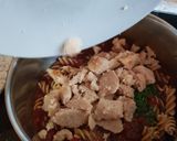 A picture of step 3 of My Italian inspired Sausage Pasta Soup.