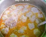 A picture of step 1 of Banh Canh with Pork Bones and Meatballs.