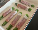 A picture of step 8 of Asparagus & Parma Ham.