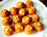 A picture of step 11 of Mango motichur ladoo.